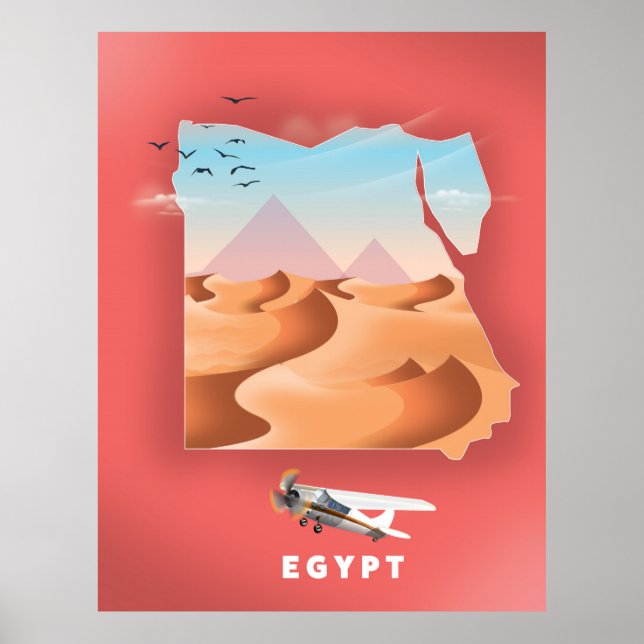 Egyptenens reseaffisch poster (Framsidan)
