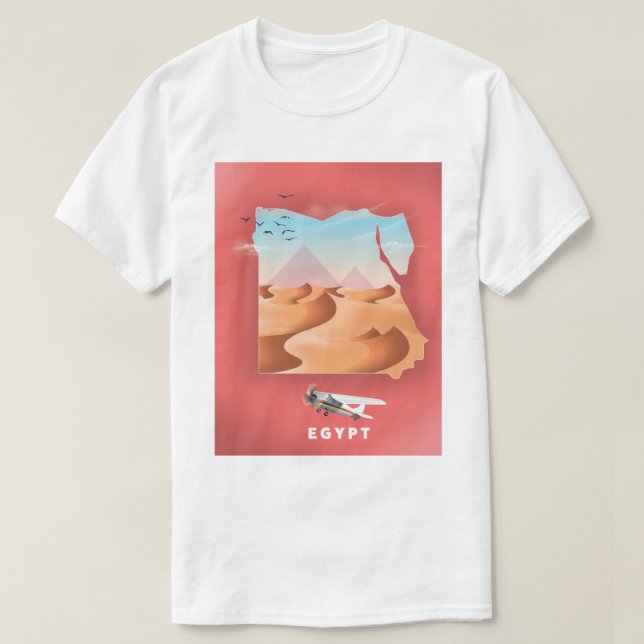 Egyptenens reseaffisch t shirt (Design framsida)
