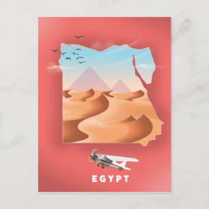 Egyptenens reseaffisch vykort