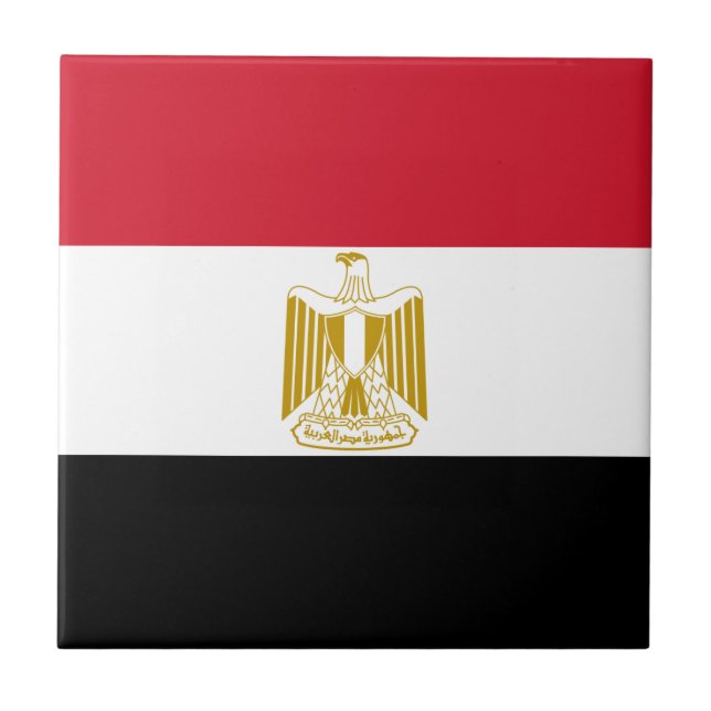 Egyptenflagga Kakelplatta (Framsidan)