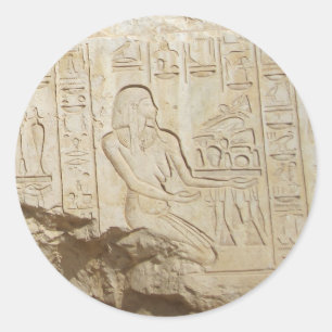 Egyptenhieroglyphklistermärkear Runt Klistermärke
