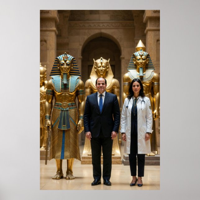 Egyptens arv  President El-Sisi välkomnar den  Poster (Framsidan)