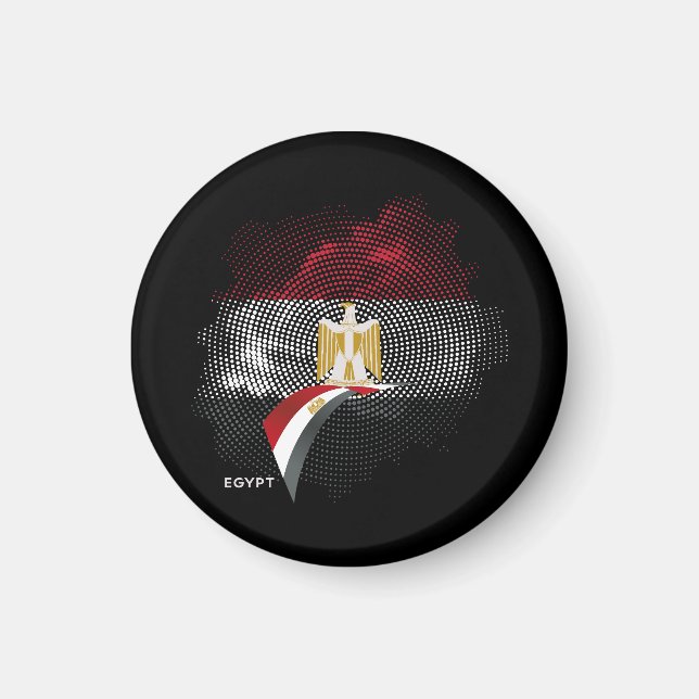 Egyptens flagga magnet (Framsidan)