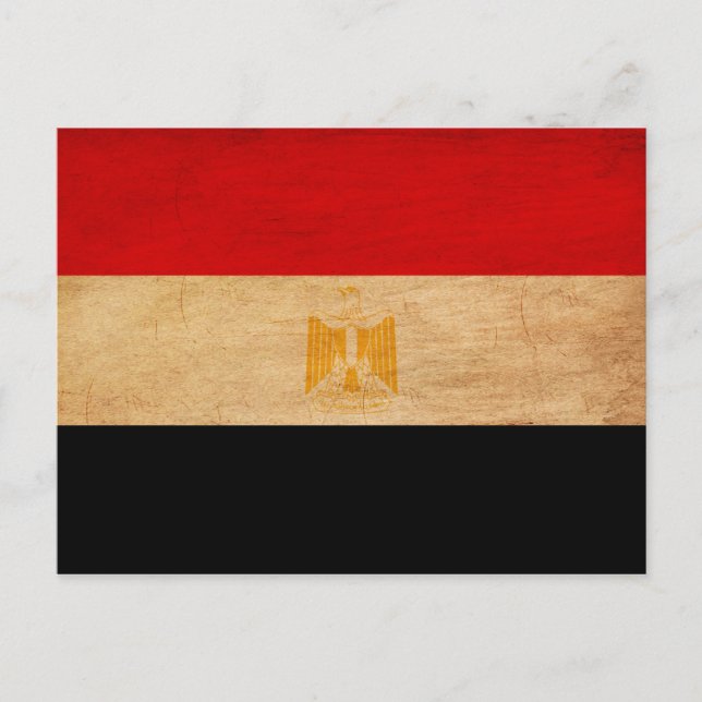 Egyptens flagga vykort (Framsida)