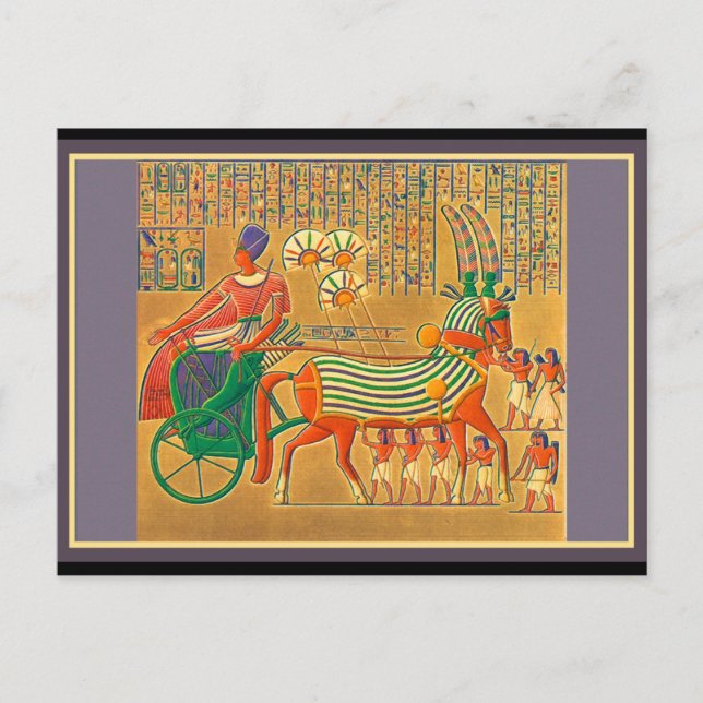 Egyptian ANIMALS Vykort (Framsida)