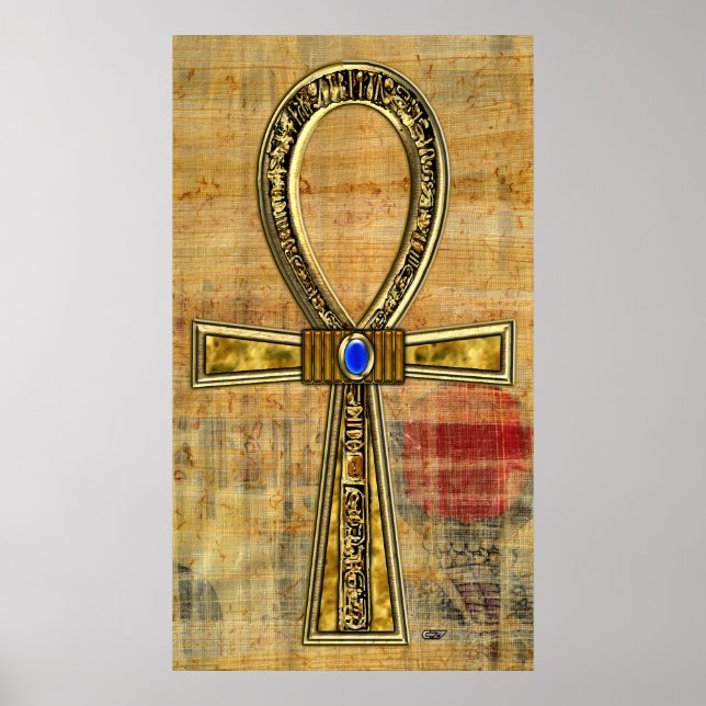 Egyptian Ankh Kor Poster (Framsidan)