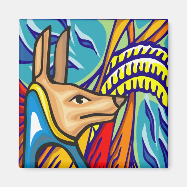 Egyptian Anubis Magnet (Framsidan)