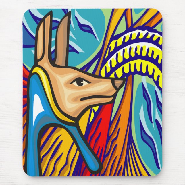 Egyptian Anubis Mousepad Musmatta (Framsidan)