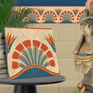 Egyptian Art Deco Gräns Kakelplatta