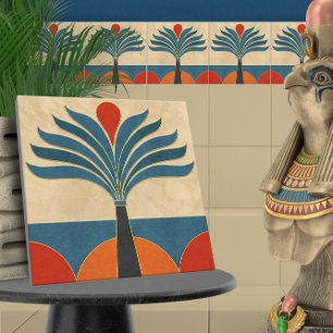 Egyptian Art Deco Gräns Kakelplatta