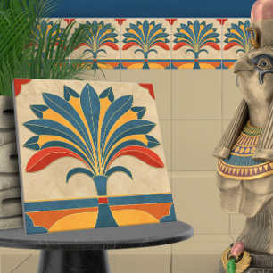 Egyptian Art Deco Gräns Kakelplatta