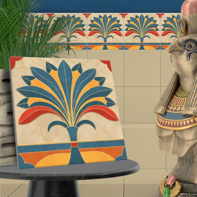 Egyptian Art Deco Gräns Kakelplatta (Skapare uppladdad)