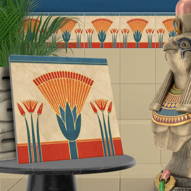Egyptian Art Deco Gräns Kakelplatta (Skapare uppladdad)