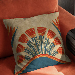 Egyptian Art Deco Gräns Kudde