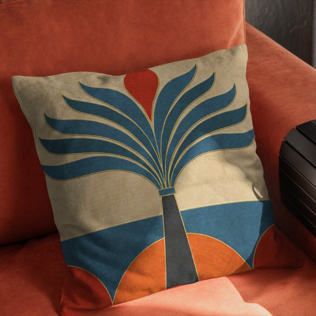 Egyptian Art Deco Gräns Kudde (Skapare uppladdad)