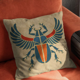 Egyptian Art Deco Scarab Beetle Kudde