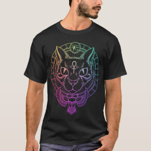 Egyptian Bastet Cat Horus Scarab Egypten Symbol T Shirt