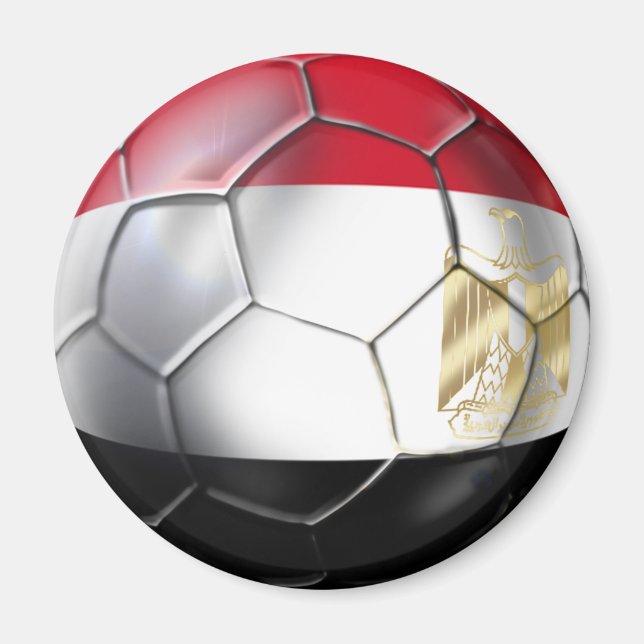 Egyptian begränsad Edition-vapenskölden för fotbol Magnet (Framsidan)