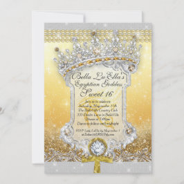 Egyptian Bling Sweet 16 Quince-inbjudningar Inbjudningar