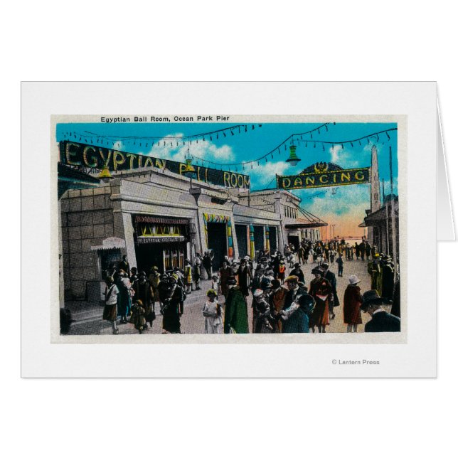 Egyptian Boll Room, Ocean Park Pier Hälsningskort (Framsidan Horizontal)