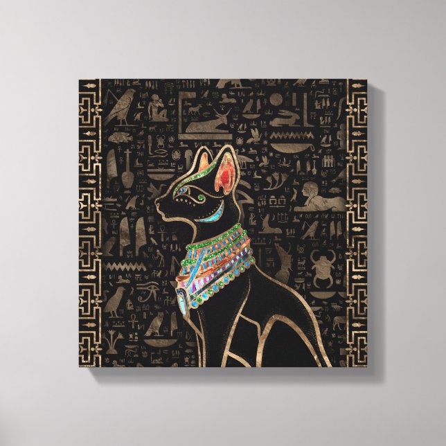 Egyptian Cat - Bastet Canvastryck (Framsida)