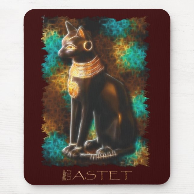 Egyptian Cat Bastet Mousepad Musmatta (Framsidan)
