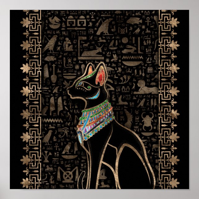 Egyptian Cat - Bastet Poster (Framsidan)