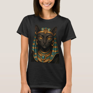 Egyptian Cat Goddess | Bastet Golden T Shirt
