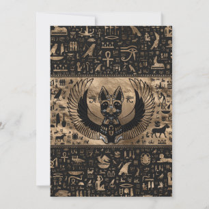 Egyptian Cat Goddess Bastet Julkort