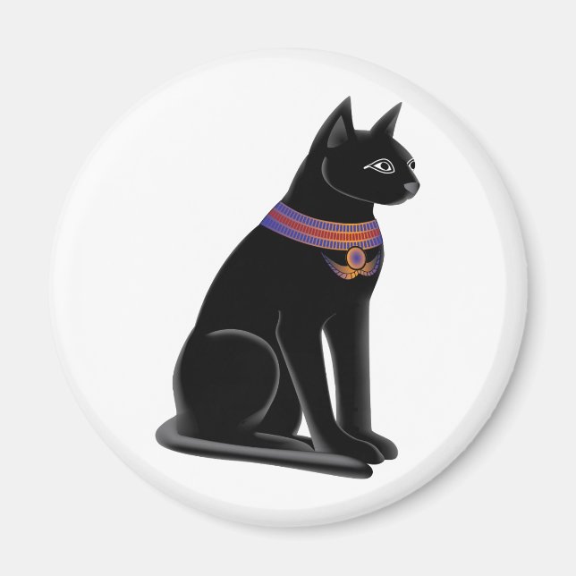 Egyptian Cat Goddess Bastet Magnet (Framsidan)