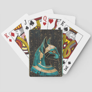Egyptian Cat Goddess Bastet - Mosaic Art Casinokort
