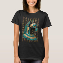 Egyptian Cat Goddess Bastet - Mosaic Art T Shirt