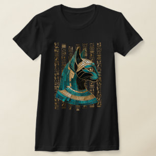 Egyptian Cat Goddess Bastet - Mosaic Art T Shirt