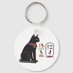 Egyptian Cat Goddess Bastet Nyckelring