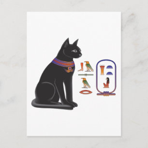 Egyptian Cat Goddess Bastet Vykort