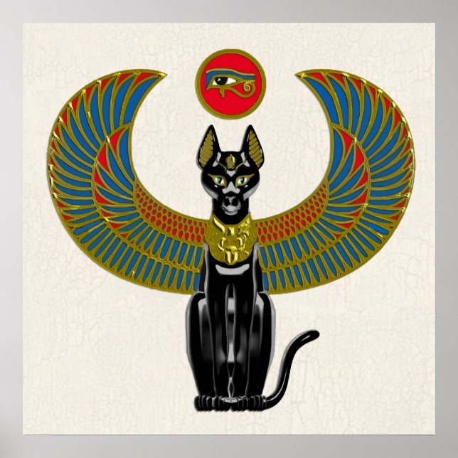 Egyptian Cat Goddess Poster (Framsidan)