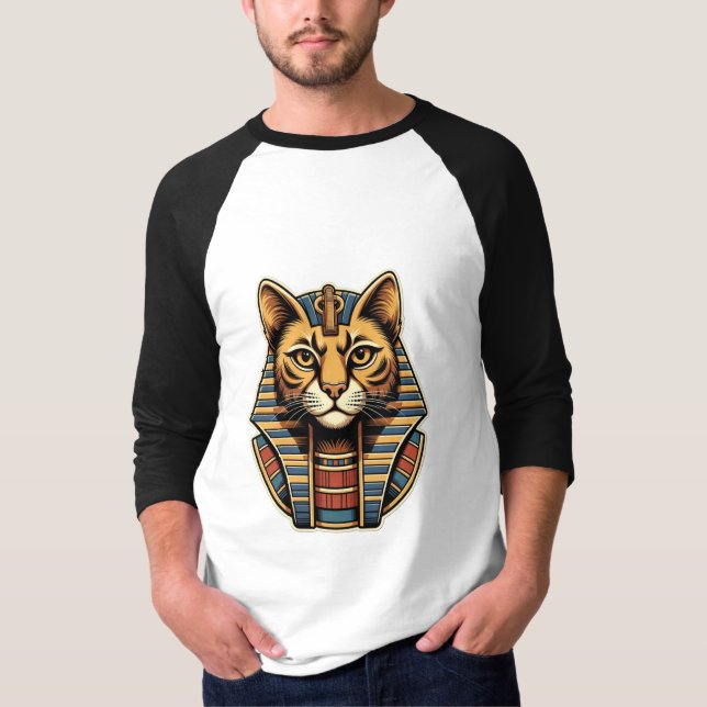 Egyptian Cat Long Sleeve T-Shirt – Pharaonic Cat  (Framsida)