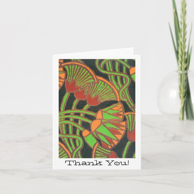 Egyptian Design Tack Notecard Kort (Framsida)