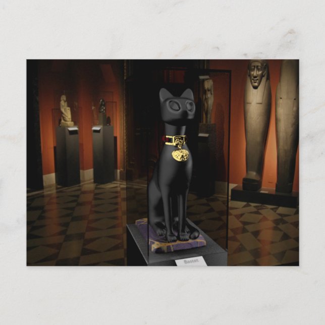 Egyptian Exhibition, Bastet Vykort (Framsida)