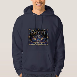 Egyptian Eye of Horus Cosmic Pyramid Art Hoodie
