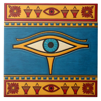 Egyptian Eye of Horus, Eye of Ra Egypt Deity Kakelplatta