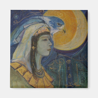 Egyptian Falcoln Måne Goddess Magnet