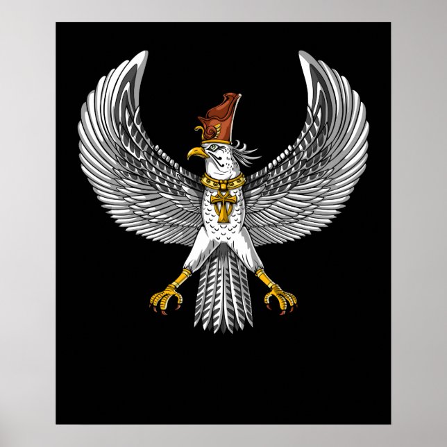 Egyptian Falcon Gud Horus Poster (Framsidan)