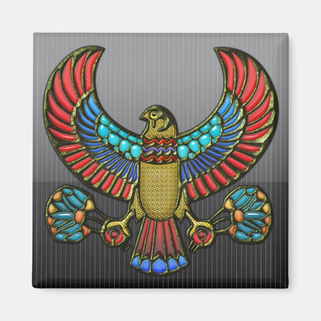 Egyptian Falcon Magnet (Framsidan)