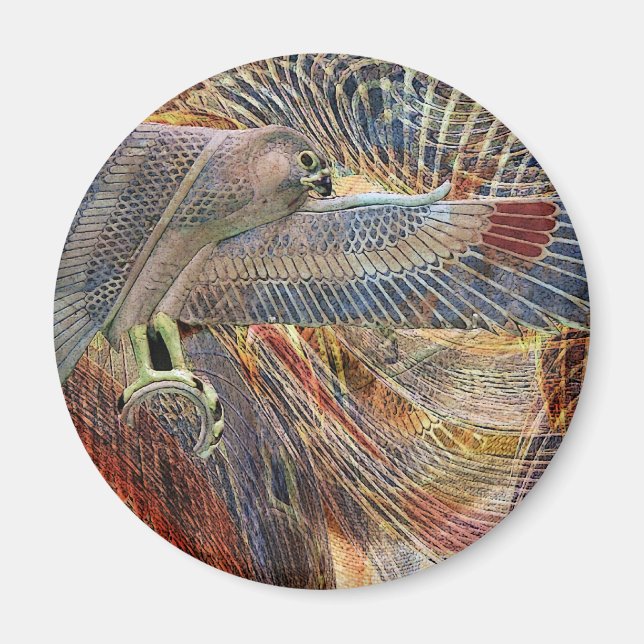 Egyptian Falcon Magnet (Framsidan)