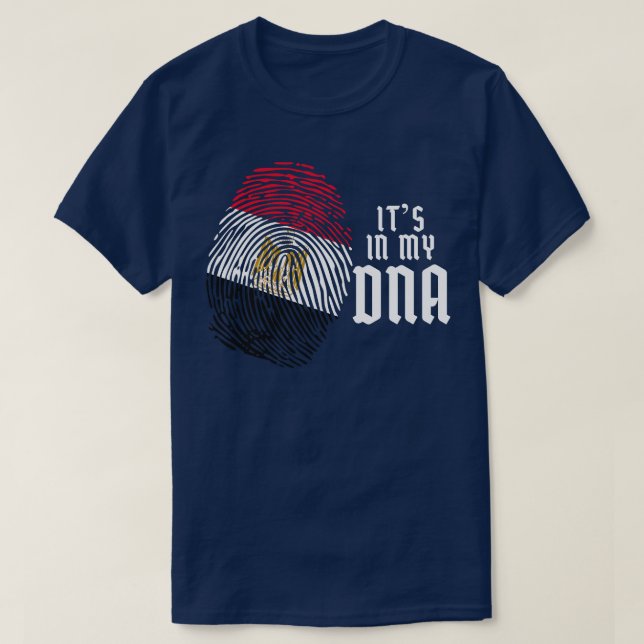 Egyptian Fingerprint DNA-Egypten T Shirt (Design framsida)