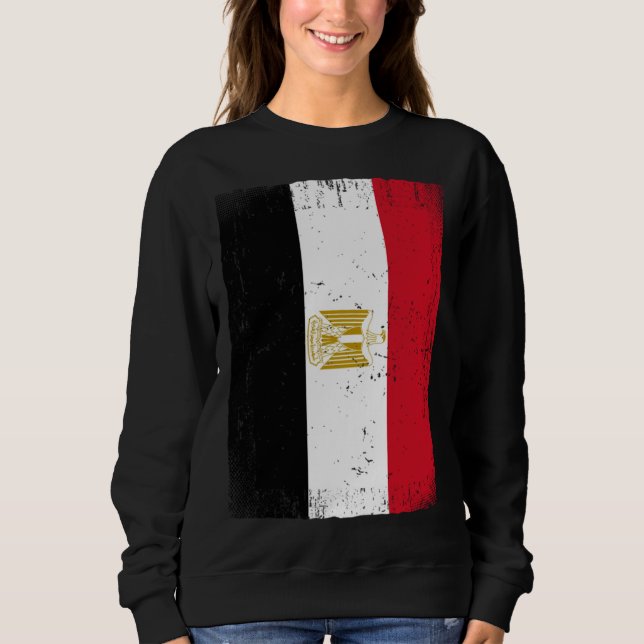 Egyptian Flag Egypt T Shirt (Framsida)
