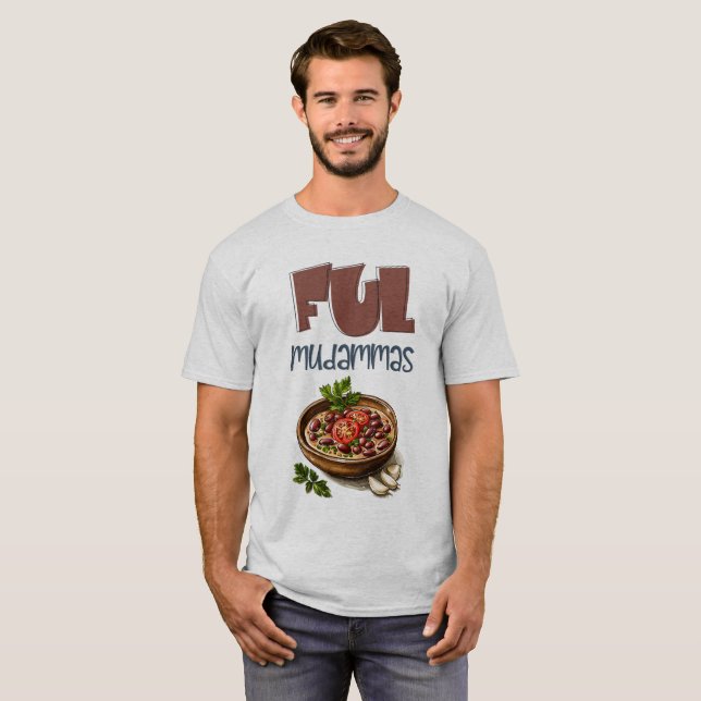 Egyptian Ful Mudammas Slow kokta Fava Beans T Shirt (Hel framsida)