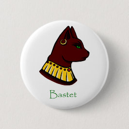 Egyptian Goddess - Bastet Badge Knapp