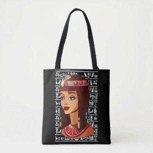 Egyptian Goddess Cleopatra Egypten Hieroglyph Tygkasse